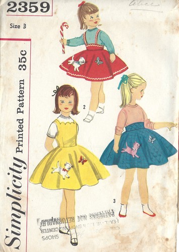 1957 childrens vintage - childrens, sewing