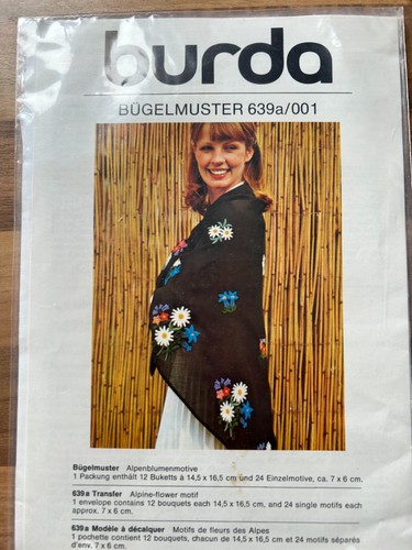 Burda sewing transfers alpine - sewing,