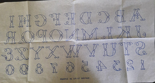 Vintage embroidery transfer - ,