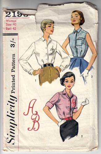 Sewing pattern 60s blouse - 60s,