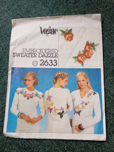 Vogue embroidered sweater - embroidered,