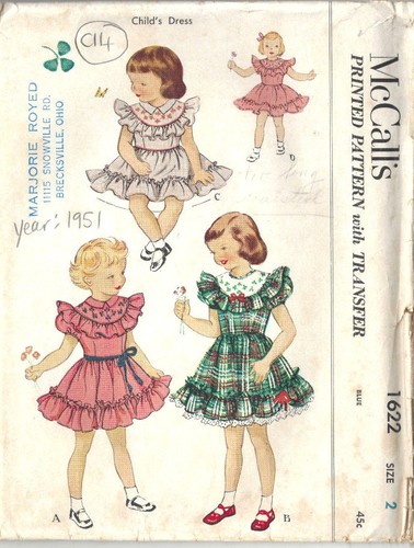 1951 childrens vintage sewing - vintage,