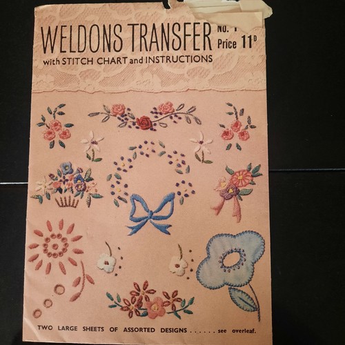 Vintage weldon transfer - weldon's, no